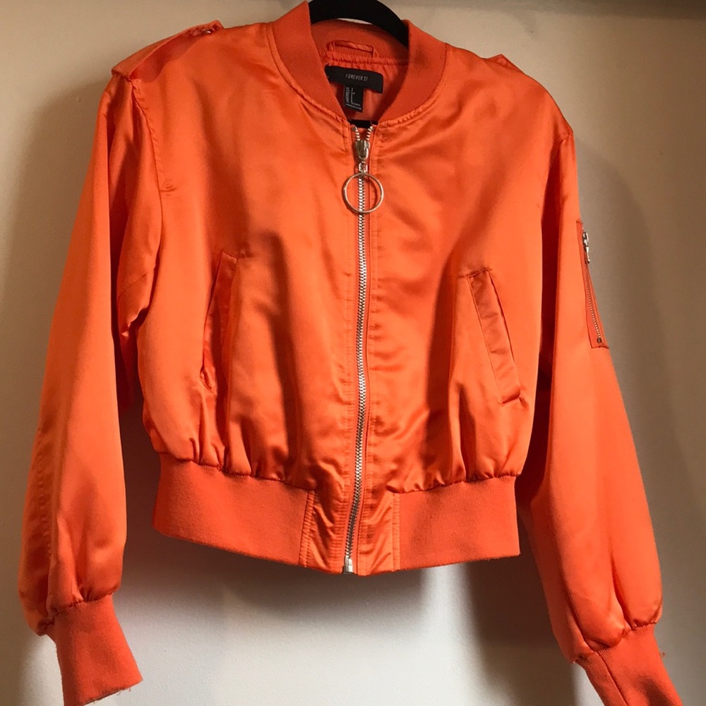 Satin bomber jacket